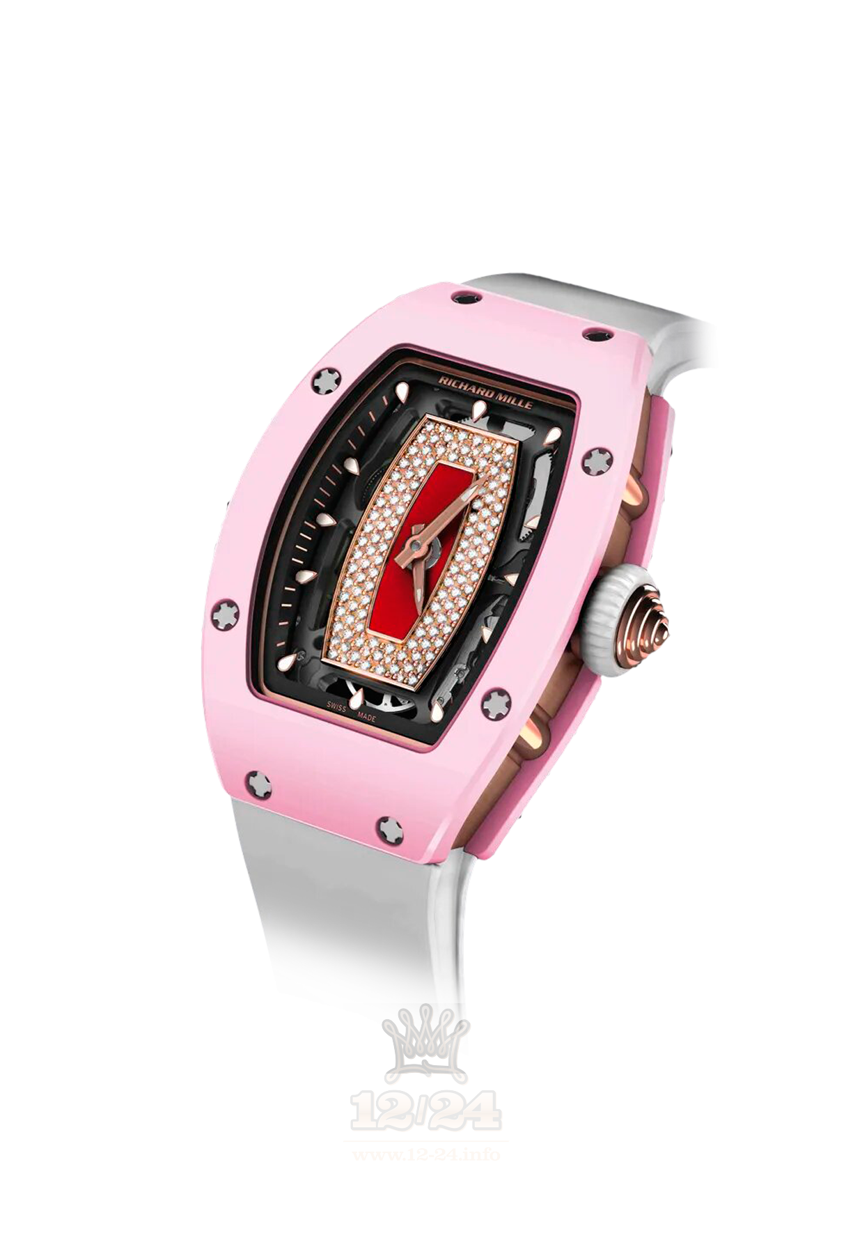 Richard Mille Women's Collection Watch RM 07-01 Pink Ceramic 46 mm Ceramics Case