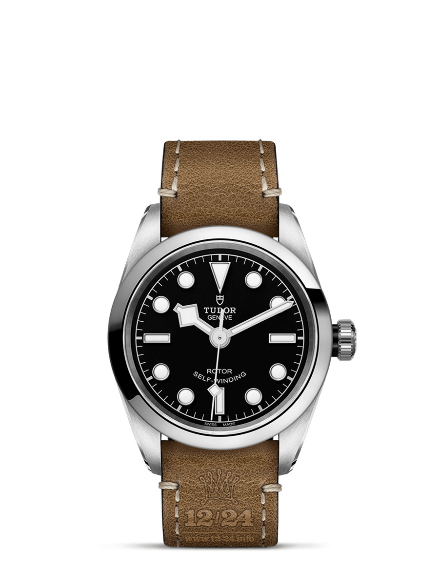 Tudor Black Bay 32 Watch m79580-0002 32 mm Stainless steel Case Black Dial