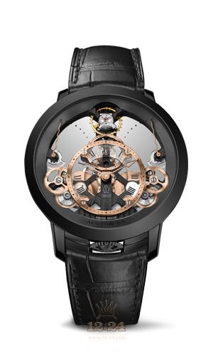 Arnold Son Instrument Collection Watch 1TPBS.R01A 45 mm Stainless steel DLC coating Case Golden Dial