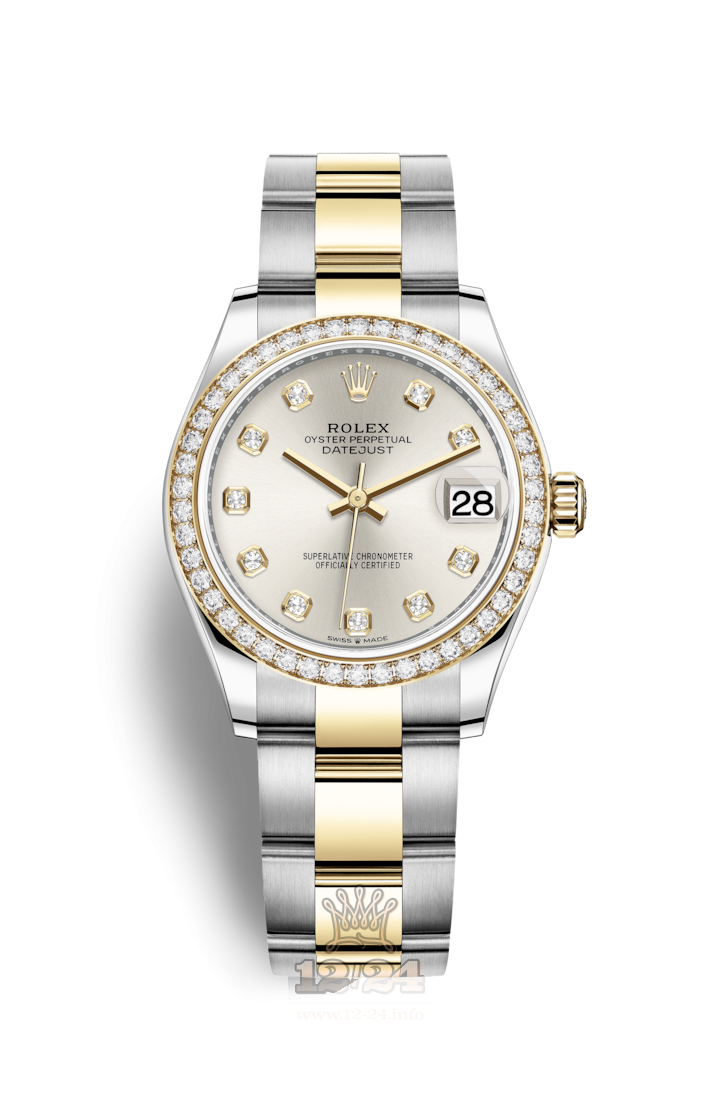 Rolex Datejust Watch 278383rbr-0019 31 mm Stainless steel Yellow gold Case Silver Dial