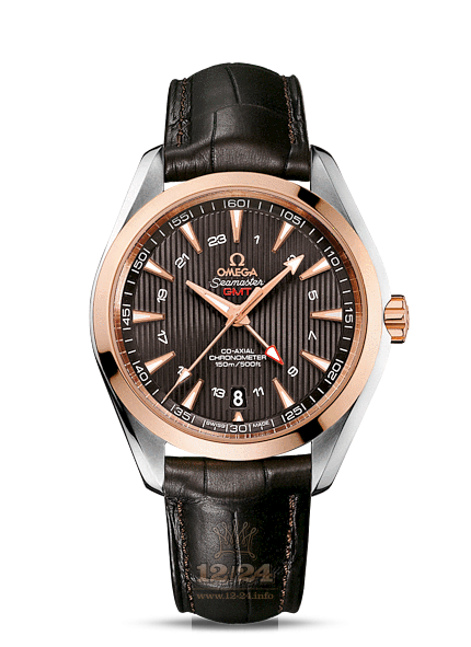 Omega Aqua Terra 150 M Watch 231.23.43.22.06.001 43 mm Steel / Pink gold Case Gray Dial