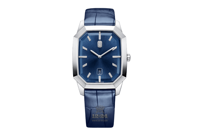 Harry Winston Emerald Collection Watch EMEQHD33WW001 33 mm White gold Case Dark blue Dial