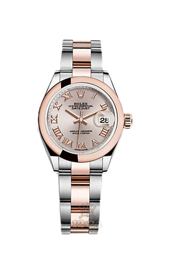 Rolex Datejust Watch 279161-0006 28 mm Steel / Pink gold Case Silver Pink Dial