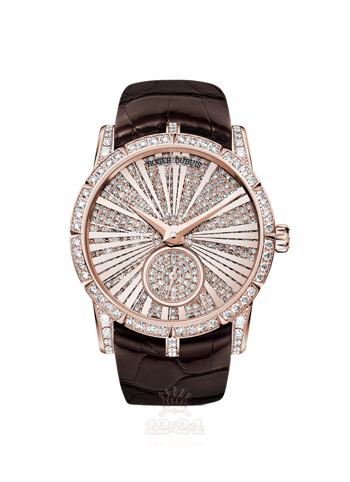 Roger Dubuis Excalibur Watch RDDBEX0357 36 mm Pink gold Case Golden Dial
