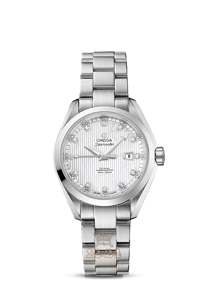 Omega Aqua Terra 150 M Watch 231.10.34.20.55.001 34 mm Stainless steel Case White Dial