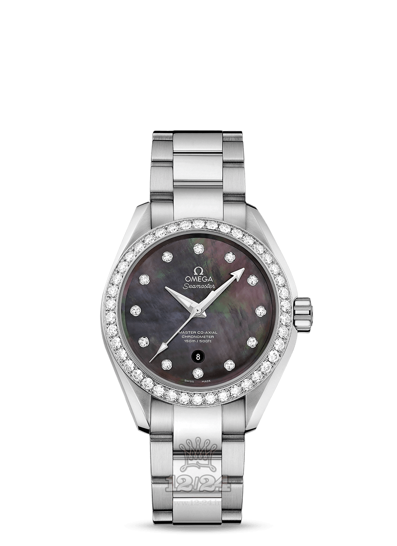 Omega Aqua Terra 150 M Watch 231.15.34.20.57.001 34 mm Stainless steel Case Gray Dial