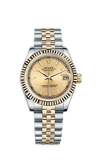 Rolex Lady-Datejust Watch 178273-0001 31 mm Steel / Yellow gold Case Golden Dial