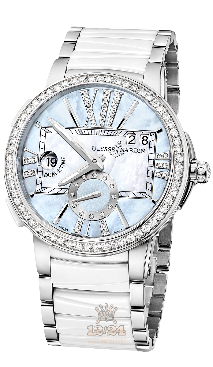 Ulysse Nardin Executive Watch 243-10B-7/393 40 mm Stainless steel Case Blue Dial