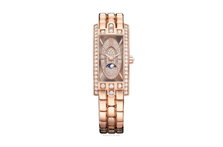 Harry Winston The Avenue Collection Watch AVCQMP16RR005 32 mm Pink gold Case Brown (chocolate) Dial