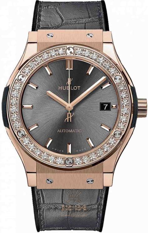 Hublot Classic Fusion Watch 565.OX.7081.LR.1204 38 mm Pink gold Case Gray Dial