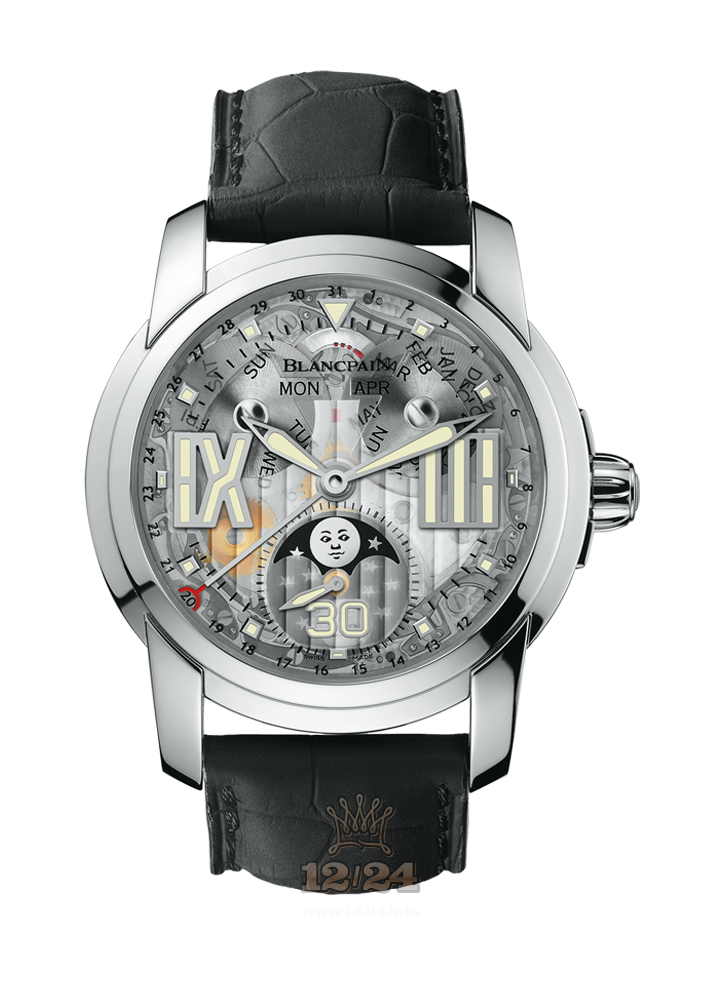 Blancpain L-Evolution Watch 8866-1500-53B 44 mm White gold Case Silver Dial