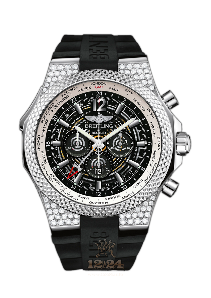 Breitling Breitling for Bentley Watch A47362AL/BC76/222S/A20D.2 49 mm Stainless steel Case Black Dial