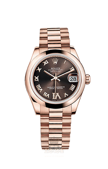 Rolex Datejust Watch 178245f-0032 31 mm Pink gold Case White Dial