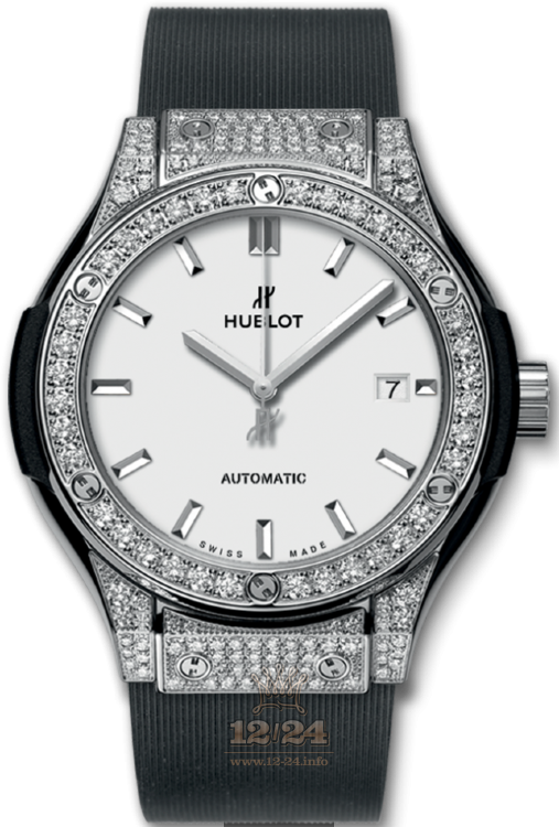 Hublot Classic Fusion Watch 582.NX.2610.RX.1704 33 mm Titanium Case White Dial