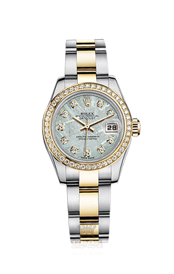 Rolex Lady-Datejust Watch 179383-0026 26 mm Steel / Yellow gold Case Silver Dial