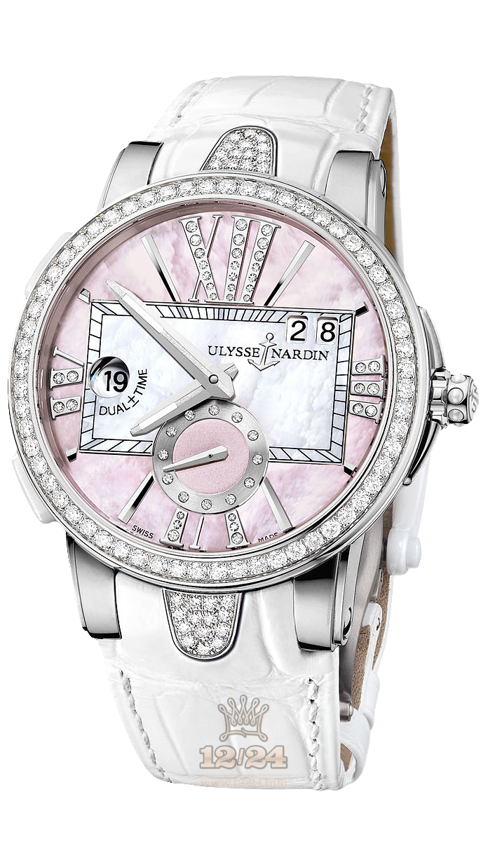 Ulysse Nardin Executive Watch 243-10B/397 40 mm Stainless steel Case Pink Dial