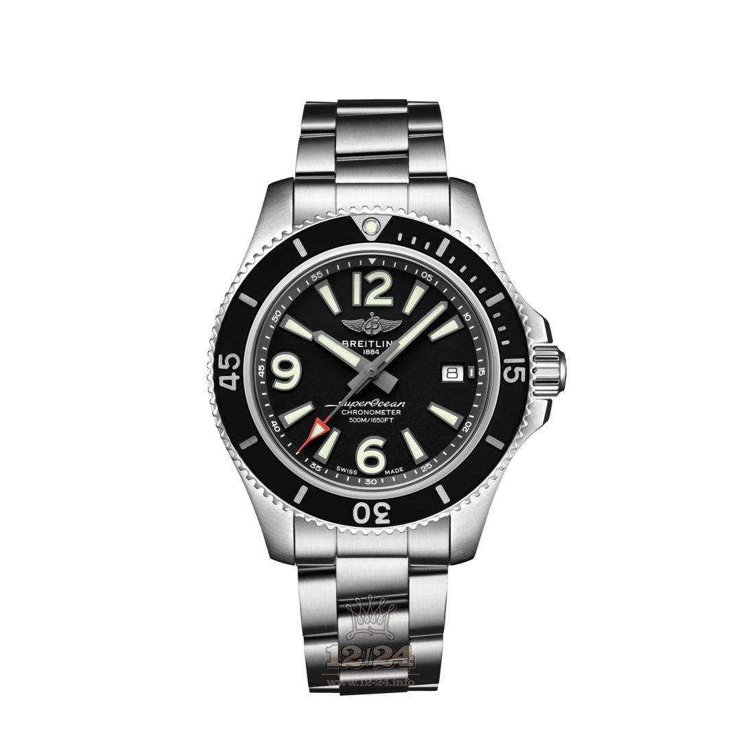Breitling Superocean Watch A17366021B1A1 42 mm Stainless steel Case Black Dial