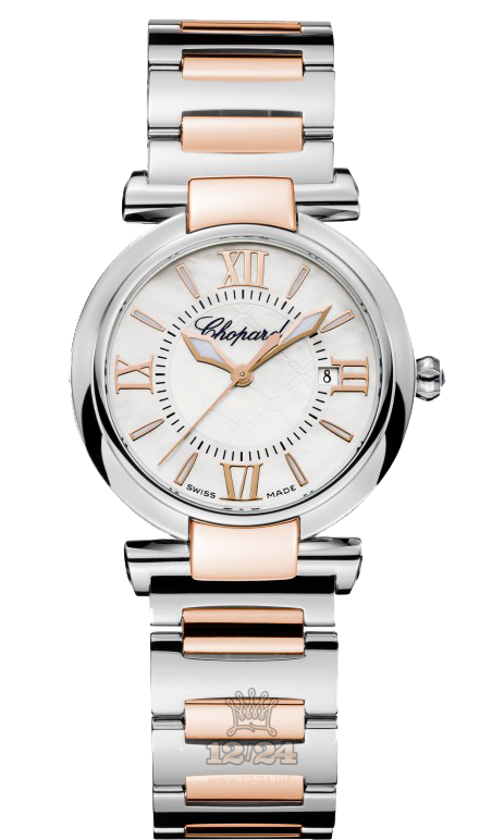 Chopard Imperiale Watch 388541-6002 28 mm Steel / Pink gold Case White Dial