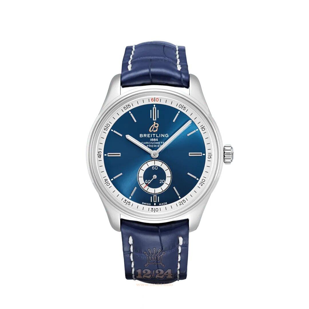 Breitling Premier Watch A37340351C1P1 40 mm Stainless steel Case Dark blue Dial