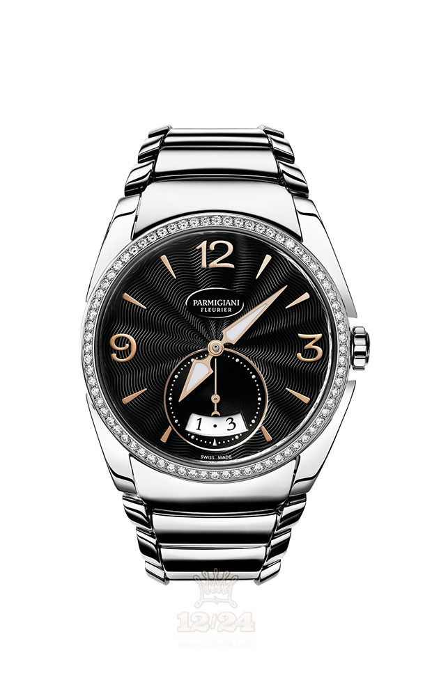 Parmigiani Fleurier Tonda Watch PFC273-0061400-B00002 33 mm Stainless steel Case Black Dial