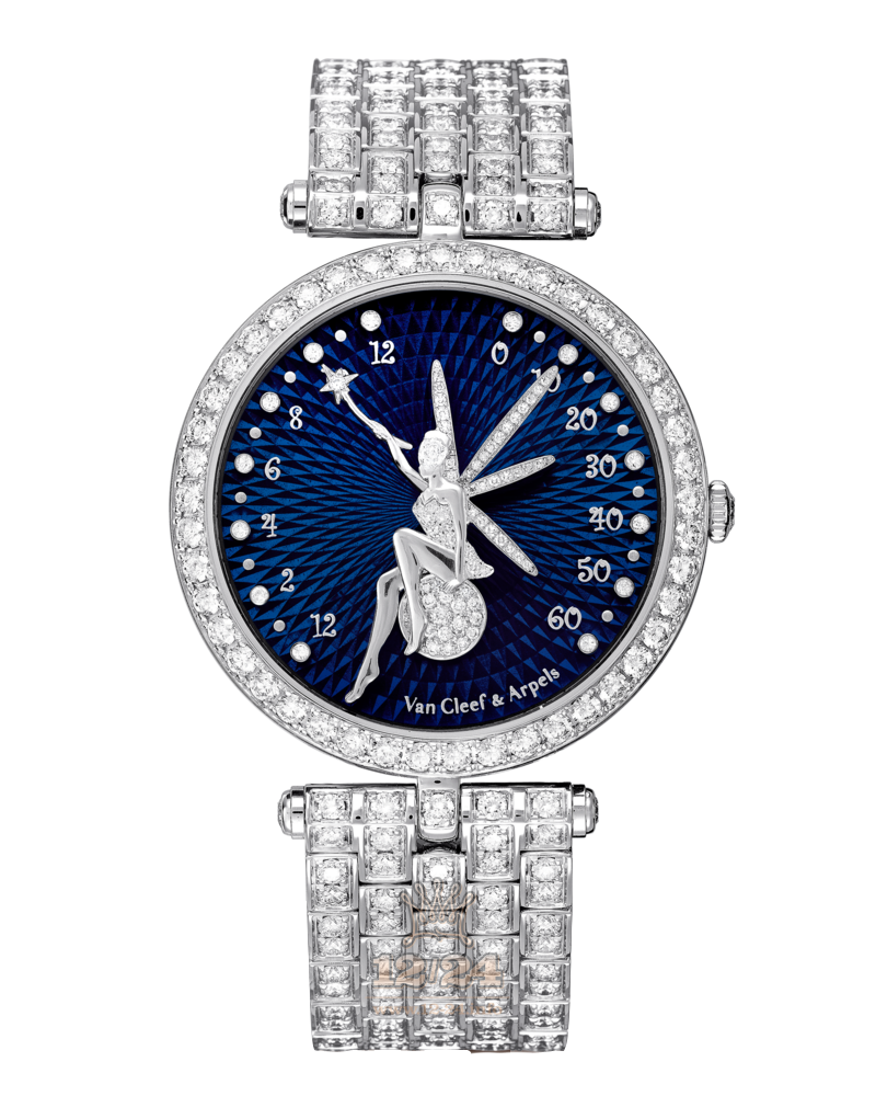 Van Cleef Poetic Complications Watch VCARO3L800 White gold Case Dark blue Dial
