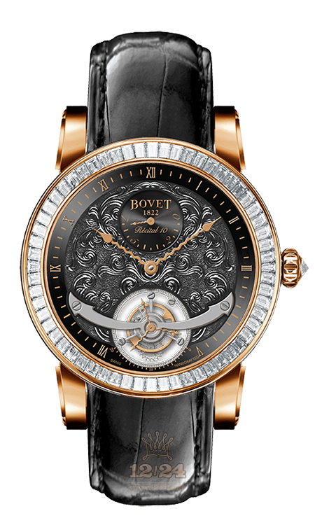 Bovet Dimier Watch R100003-SB1-G4 46 mm Pink gold Case Black Dial