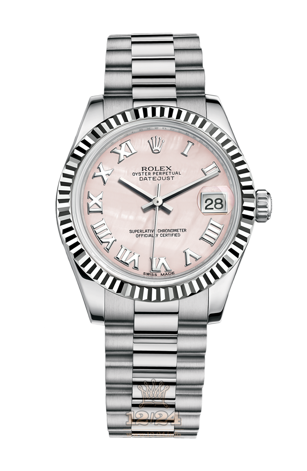 Rolex Lady-Datejust Watch 178279-0058 31 mm White gold Case Pink Dial