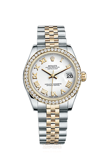 Rolex Datejust Watch 178383-0012 31 mm Steel / Yellow gold Case White Dial