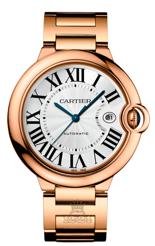 Cartier Ballon Bleu de Cartier Watch W69006Z2 42 mm Pink gold Case Silver Dial