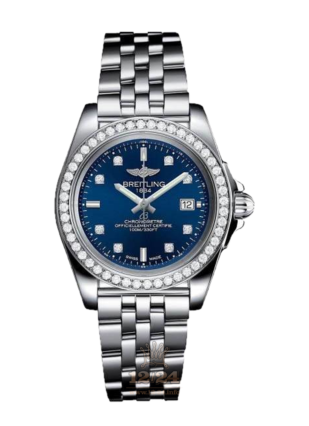 Breitling Galactic Watch A7133053|C966|792A 32 mm Stainless steel Case Dark blue Dial