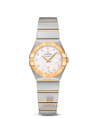 Omega Constellation Watch 123.20.24.60.55.008 24 mm Steel / Yellow gold Case White Dial