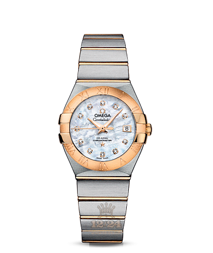 Omega Constellation Watch 123.20.27.20.55.003 27 mm Steel / Yellow gold Case White Dial