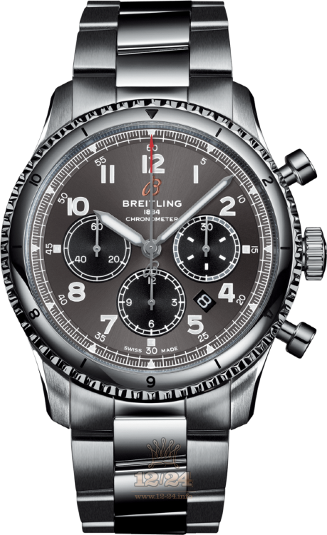 Breitling Classic AVI Watch AB0119131B1A1 43 mm Stainless steel Case Black Dial