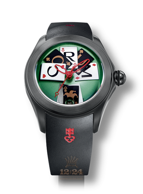 Corum Bubble Watch L082/03245 42 mm Stainless steel PVD coating Case Green Painted Dial