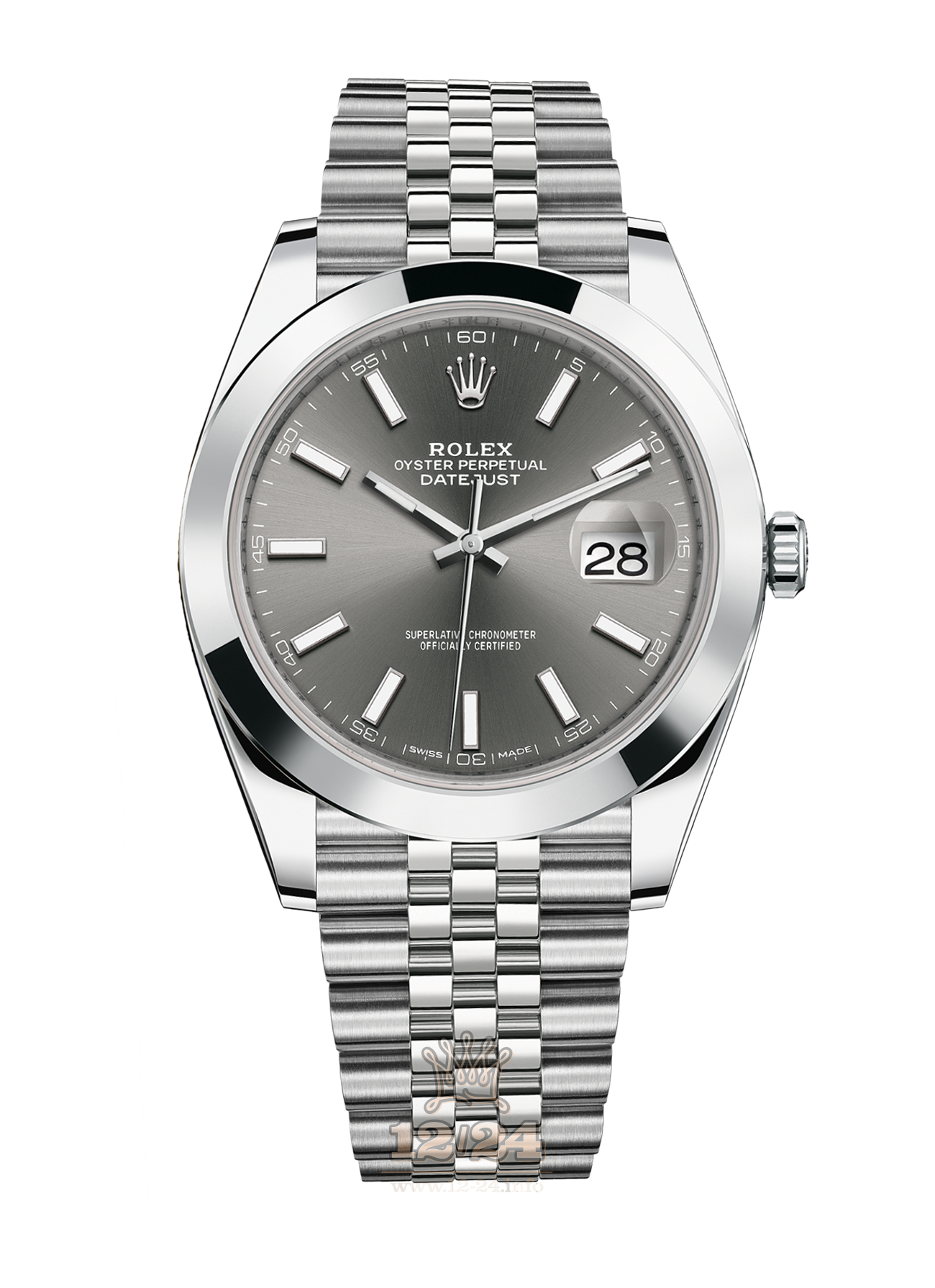 Rolex Datejust Watch 126300-0008 41 mm Stainless steel Case Gray Dial