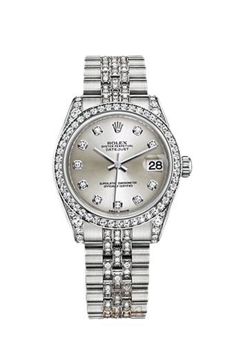 Rolex Datejust Watch 178159-0007 31 mm White gold Case Silver Dial