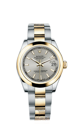 Rolex Lady-Datejust Watch 178243-0016 31 mm Steel / Yellow gold Case Silver Dial