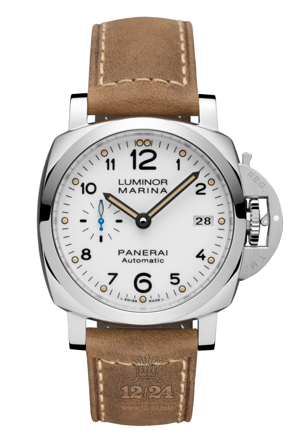 Panerai Luminor 1950 Watch PAM01523 42 mm Stainless steel Case White Dial