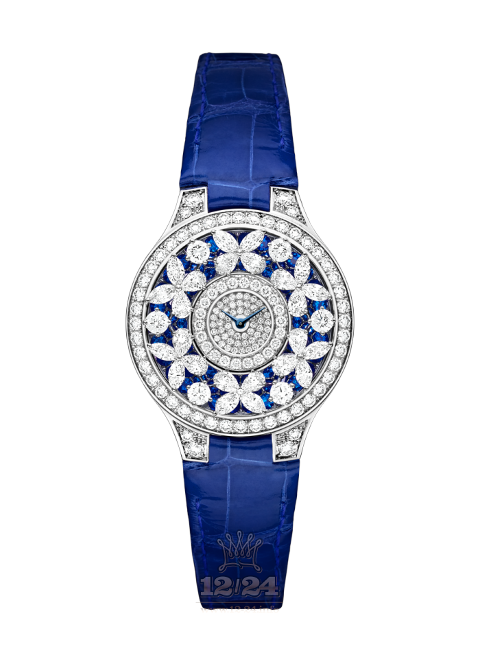 Graff Butterfly Watch BF32WGDS White gold Case Silver Dark blue Dial