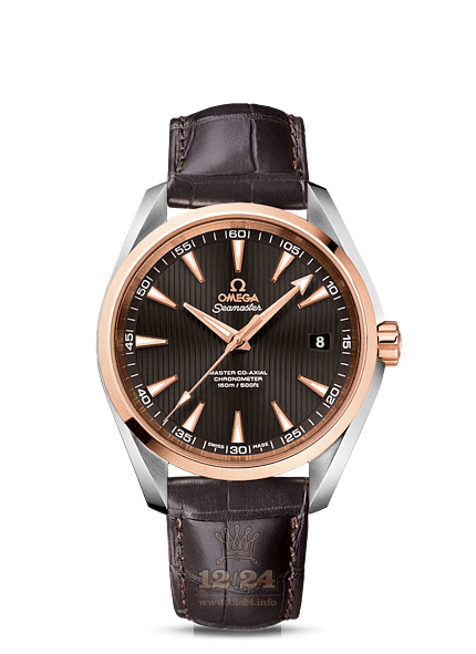 Omega Aqua Terra 150 M Watch 231.23.42.21.06.003 42 mm Steel / Pink gold Case Gray Dial