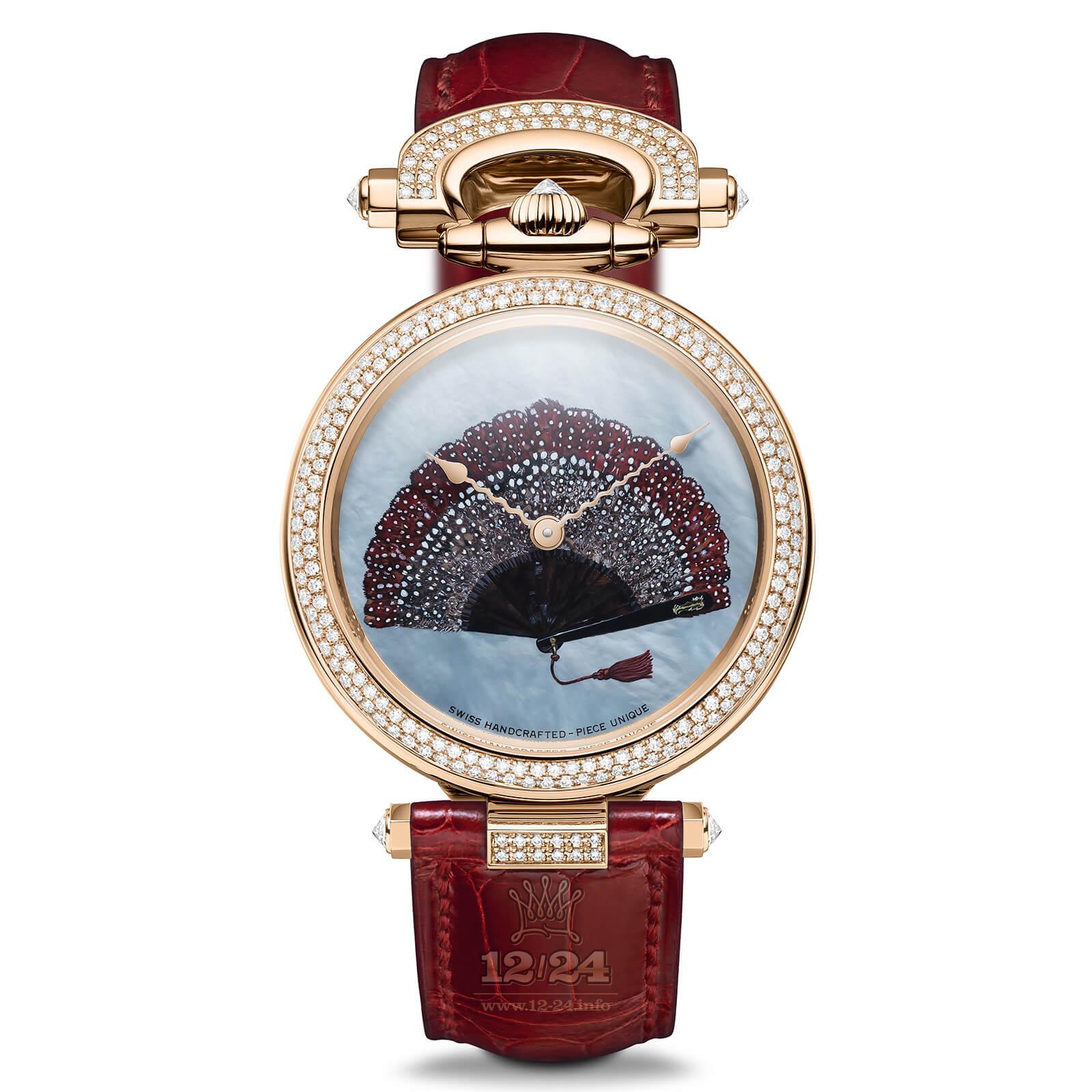 Bovet Fleurier Watch AF39568-SD123 39 mm Pink gold Case White Dial