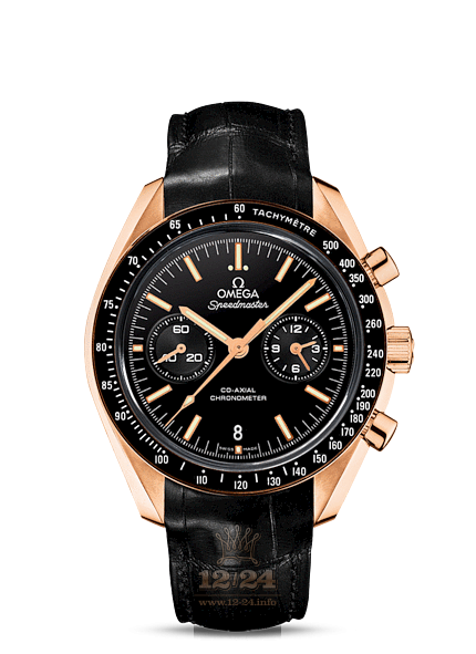 Omega Moonwatch Watch 311.63.44.51.01.001 44 mm Pink gold Ceramics Case Black Dial