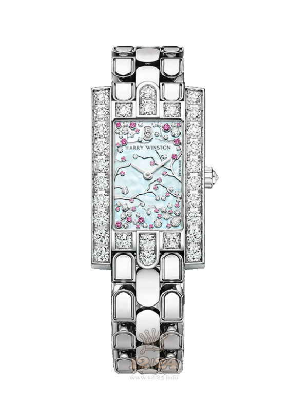 Harry Winston The Avenue Collection Watch AVEQHM21WW287 21 mm White gold Case Blue Dial