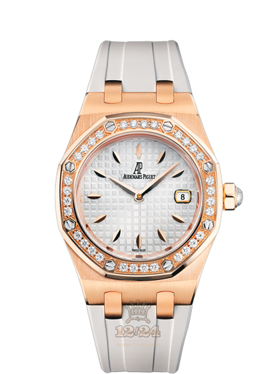 Audemars Piguet Royal Oak Watch 67621OR.ZZ.D010CA.01 33 mm Pink gold Case White Dial
