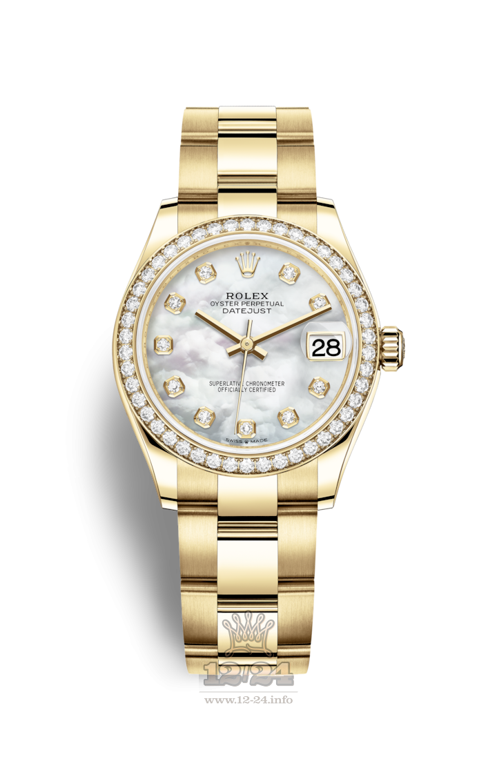 Rolex Datejust Watch 278288rbr-0013 31 mm Yellow gold Case White Dial