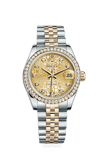 Rolex Datejust Watch 178383-0002 31 mm Steel / Yellow gold Case Golden Dial