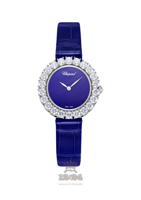 Chopard L Heure du Diamant Watch 13A378-1002 30 mm White gold Case Dark blue Dial