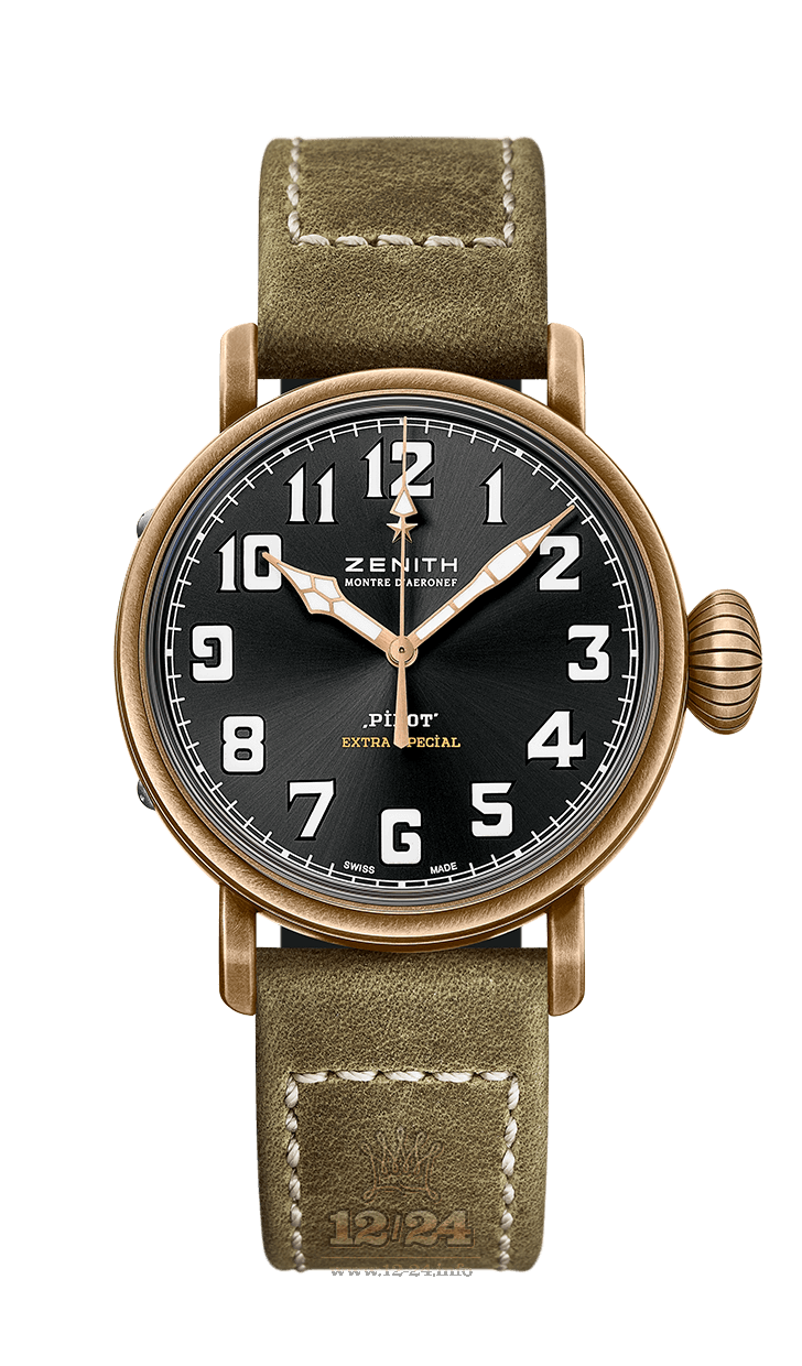 Zenith Pilot Watch 29.1940.679/21.C800 40 mm Bronze Case Black Dial