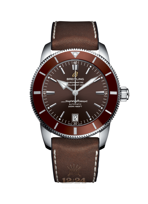 Breitling Superocean Heritage II Watch AB201033.Q617.294S.A20D.2 42 mm Stainless steel Case Brown (chocolate) Dial