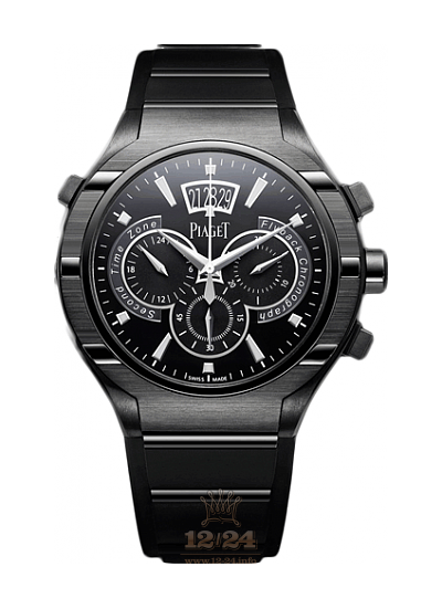 Piaget Piaget Polo Watch G0A37004 45 mm Stainless steel Titanium Case Black Dial